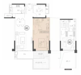 福天滨江院子3室2厅1厨2卫建面118.00㎡