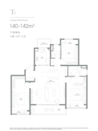 御湖上品3室2厅1厨2卫建面140.00㎡