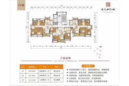 远天世纪城3室2厅1厨2卫建面115.00㎡