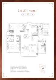 大华·紫郡4室2厅1厨4卫建面242.00㎡