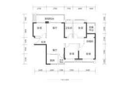 博翠府4室2厅1厨2卫建面115.00㎡