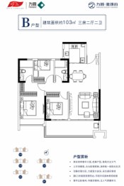 方圆·雅颂府3室2厅1厨2卫建面103.00㎡