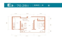 E3户型70.28平