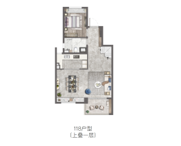 天安象屿·西江悦3室2厅1厨3卫建面118.00㎡