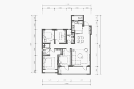 大云谷·金茂府|悦府4室2厅1厨2卫建面143.00㎡