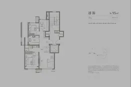 中海云川源境3室2厅1厨1卫建面95.00㎡