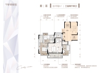 宁都碧桂园建面约112㎡三房
