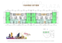 C地块商铺6层平面图