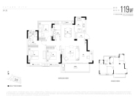 滨奥花园119㎡户型