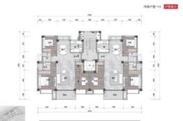 清溪云山3室2厅1厨2卫建面115.00㎡