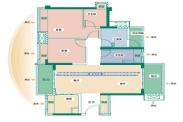 保利和府3室2厅2卫建面99.00㎡