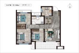 星河城·学府3室2厅1卫建面108.00㎡