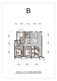 保利锦上3室2厅1厨2卫建面103.00㎡