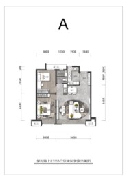 保利锦上2室2厅1厨1卫建面85.00㎡