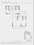 越秀·悦见云庭A1户型建面97㎡