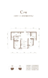 翔恒·湖锦江南3室2厅1厨1卫建面118.94㎡