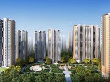 潭房国企开发新景未来城人车分流物业给力,园林景观优