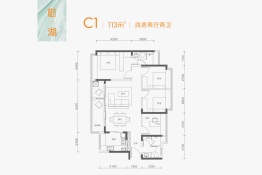 粤港湾·樾光里4室2厅1厨2卫建面113.00㎡