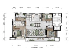 万科府前壹号4室2厅1厨2卫建面155.00㎡