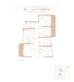 高桥壹品4室2厅1厨2卫建面165.00㎡