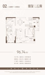 圳发云谷3室2厅1卫建面96.74㎡