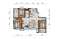 6#楼建面约126.39平米户型