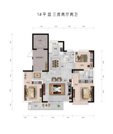 中房·东昌府3室3厅3卫建面120.00㎡