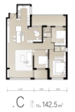 新东升·润园142.5㎡三室二厅房源