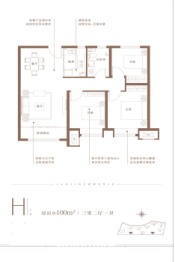 金日·君基新天地3室2厅1厨1卫建面100.00㎡