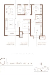 金日·君基新天地3室2厅1厨2卫建面110.00㎡