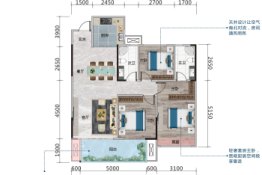 恒乐·清华园3期3室2厅1厨2卫建面105.06㎡