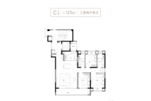 绿城·桂语朝阳127㎡C户型