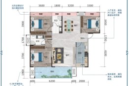 恒乐·清华园3期3室2厅1厨2卫建面126.22㎡