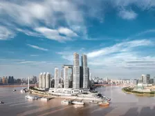 重庆地标扬帆起航 头排正看江 开发商奢装 正看两江交汇