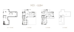 绿都雁鸣叙4室2厅1厨3卫建面113.00㎡