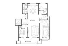 瑞马晴川3室2厅1厨2卫建面127.00㎡