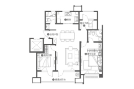 瑞马晴川3室2厅1厨2卫建面119.00㎡