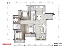 橙珲影视文旅小镇3室2厅1厨2卫建面94.09㎡