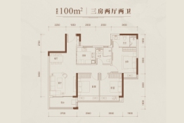 中洲城邦3室2厅1厨2卫建面100.00㎡