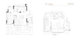 琥珀·晴川里4室2厅1厨2卫建面136.00㎡