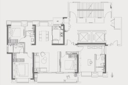 龙光越秀天皓名邸4室2厅1厨3卫建面167.00㎡