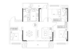 融泰銮江府4室2厅1厨2卫建面125.00㎡