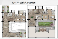 313㎡合院式下沉底跃