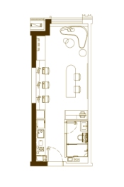 碧桂园天誉1室2厅1厨1卫建面56.00㎡