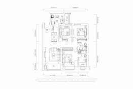 国宸府3室2厅1厨2卫建面116.00㎡