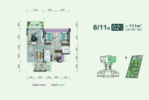 金洋·金汇湾08/11栋02户型