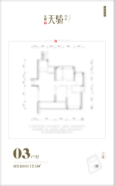 天健天骄峯玺4室2厅1厨2卫建面151.00㎡