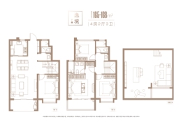 中国铁建·花语江南5室3厅1厨4卫建面165.00㎡