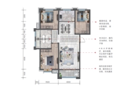 崇文和悦3室2厅1厨2卫建面138.00㎡