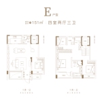 E-叠拼151平4室2厅3卫